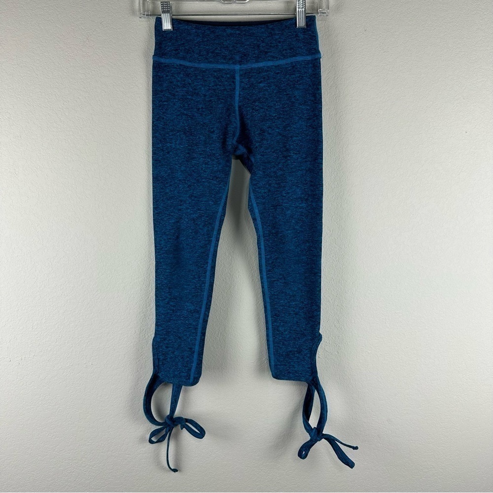 Beyond Yoga Blue Space Dye Tie Cropped Leggings Size 2